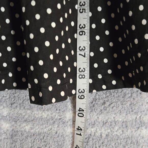 Lindy Bop 50s Style Black and White Polka Dot Midi Swing Dress Size 8 - Picture 10 of 10